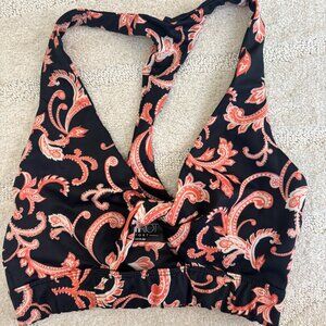 Beach Riot Paisley Twist Top Sports Bra